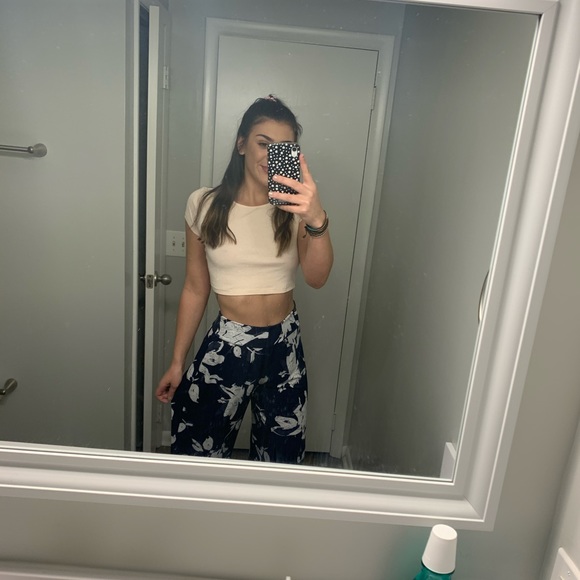 Flower print flowy pants - Picture 3 of 3